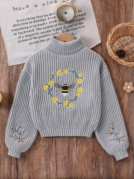 بلوزة بناتي رصاصي