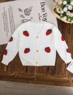 ⁦بلوزة ابيض فراولة⁩ - الصورة ⁦3⁩