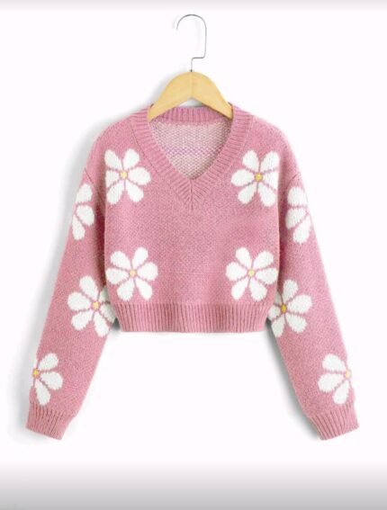 بلوزة ورد بينك