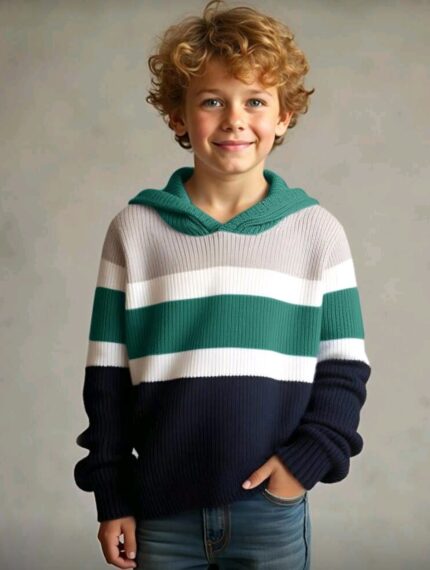 بلوفر اخضر ف اسود